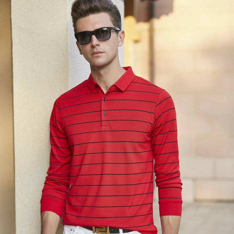 3D Embroidery Polo Shirt men's 100% cotton Black striped polos 2019 New Arrivals Male Casual Business Men's Tee Tops 8906 | Мужская