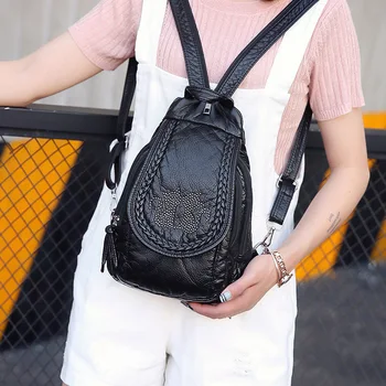 

Women's Backpack 2020 New Style College Style Backpack Chinese Fashion One Shoulder Slant Span Wash Bag