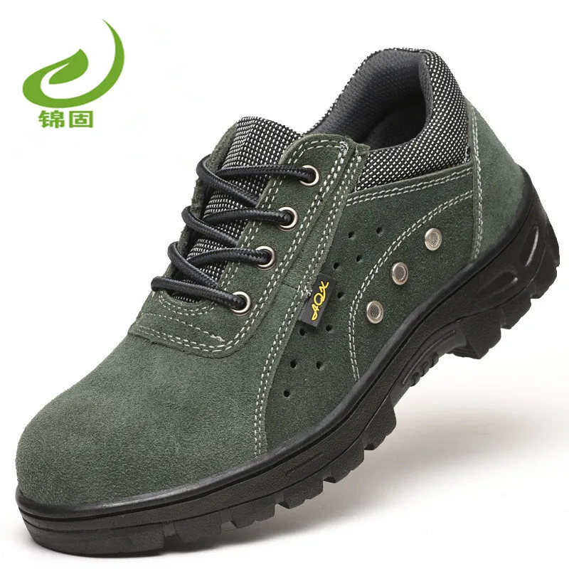 

Manufacturers Wholesale Safety Shoes Anti-smashing And Anti-penetration Steel Head Lightweight Breathable Safe Protection Cowhid