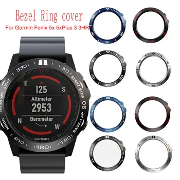 

Stainless Steel Bezel Ring Metal Case Cover for Garmin Fenix 5x 5xPlus 3 3HR Smart Watch Anti-scratch Protection Ring