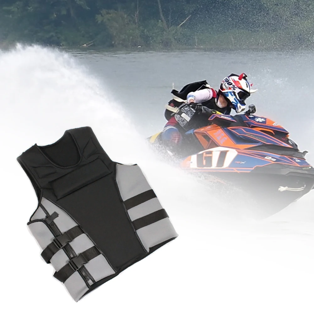 

Swimming Boating Ski Drifting Life Thick Vest with Whistle Water Sports Man kids Jacket Fishing Polyester Adult Life Vest Jacket
