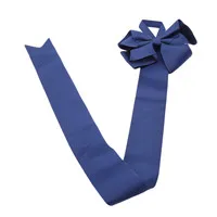 Blue Мультяшная заколка для длинных волос в горошек, органайзер, корсажная лента, заколка, держатели для девочек, милый бантик для волос, держатель ручной работы - Цвет: Blue