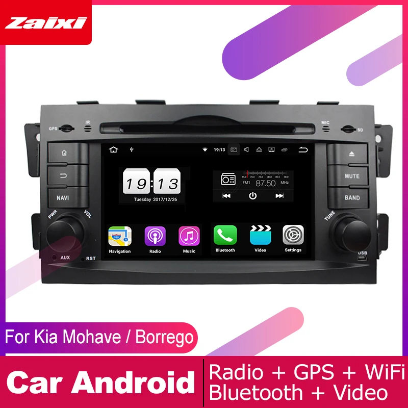 ZaiXi android автомобильный dvd GPS; Мультимедийный проигрыватель для Kia Mohave Borrego 2008~ автомобильный dvd Навигация Радио Аудио видео плеер