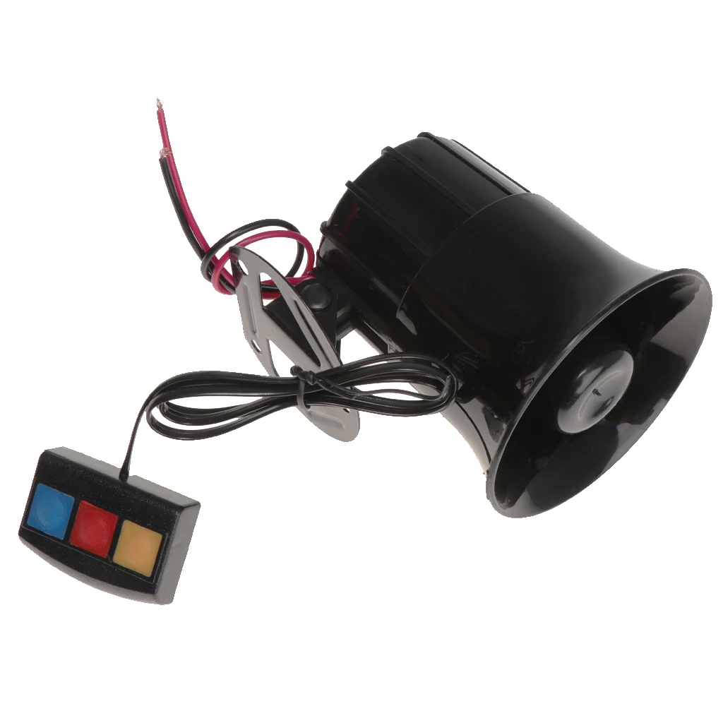 110db 12V 3 Sound PA System Loud Horn Siren Alarm Speaker For Car Motorcycle