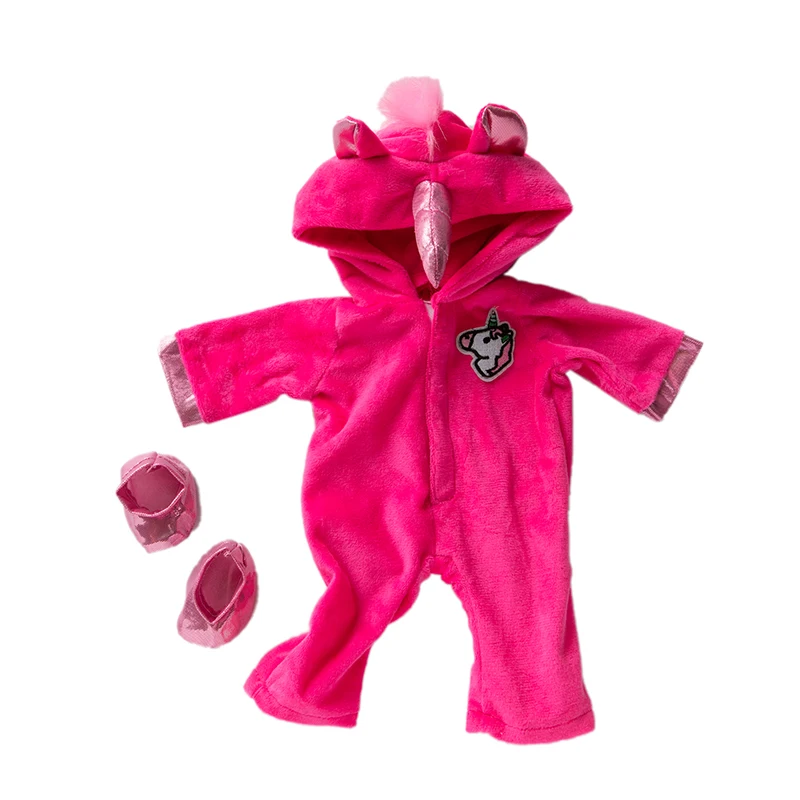 Подходит для 18 дюймов 43 см аксессуары для кукольной одежды розовый синий Meihong Единорог котенок костюм детский костюм для дня рождения фестиваль подарок