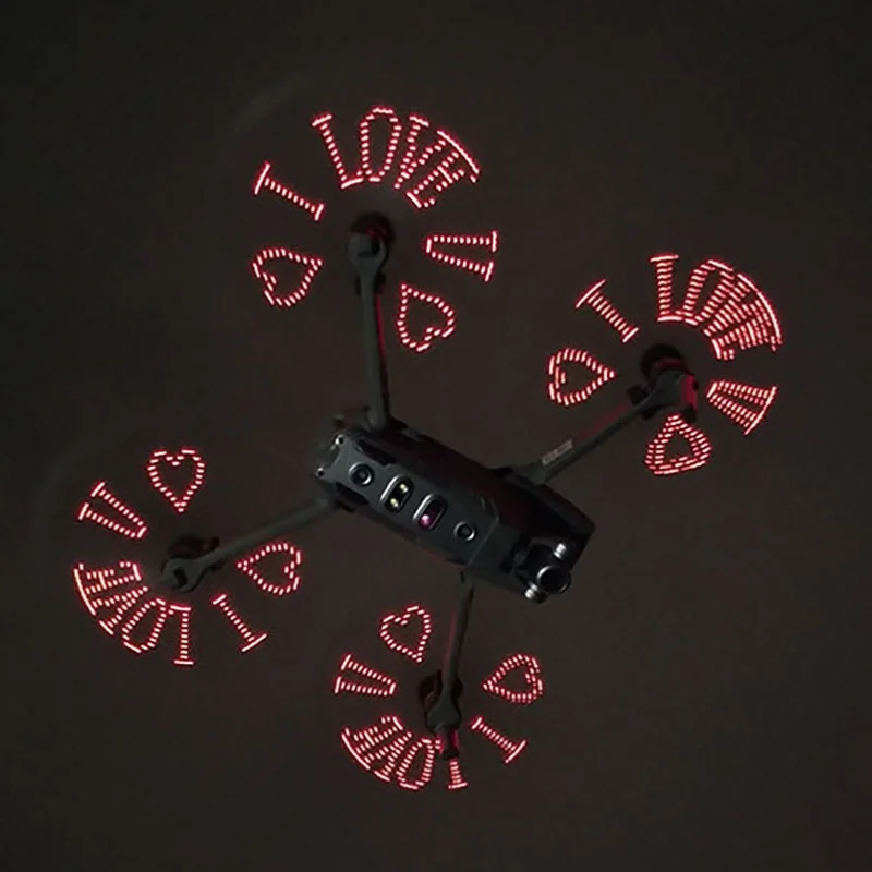Для DJI Mavic 2 Pro Zoom Drone на заказ светодиодный фонарь аэродинамический дизайн Flash Paddle Flash программируемая Палитра с рисунком
