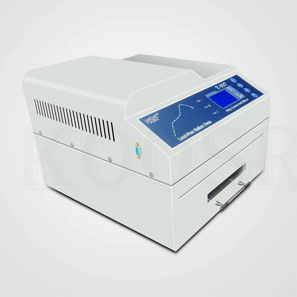 PUHUI T-937 Настольный бессвинцовый инфракрасный IC НАГРЕВАТЕЛЬ оплавления паяльной печи горячего воздуха циркуляции BGA SMD SMT паяльная станция печь оплавления