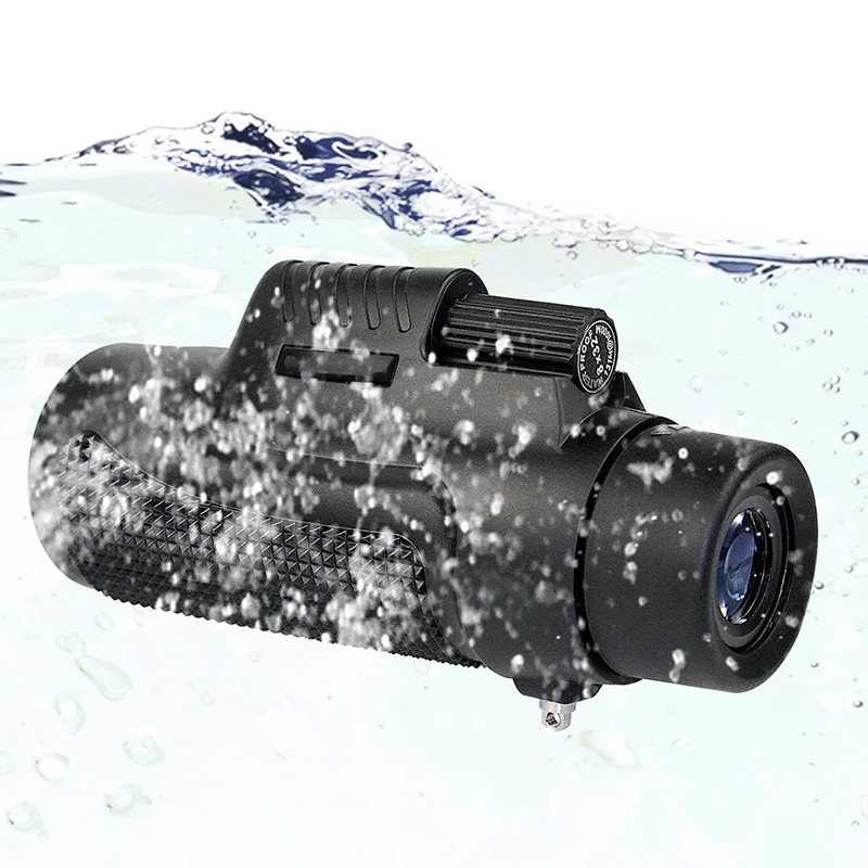 High Power 8X32 Professional Zoom Optical Hunting Monocular Low Night Vision Waterproof Handheld Telescope for Travel Camping