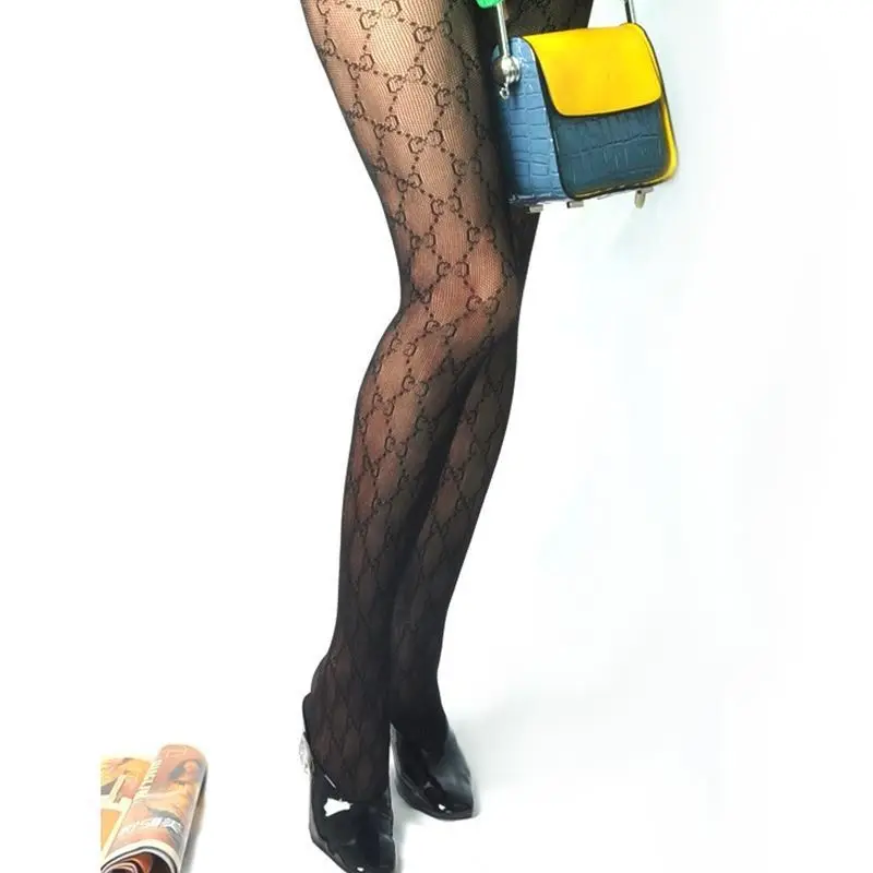 

Female Letter Pantyhose Winter Fishnet Stockings Leggi