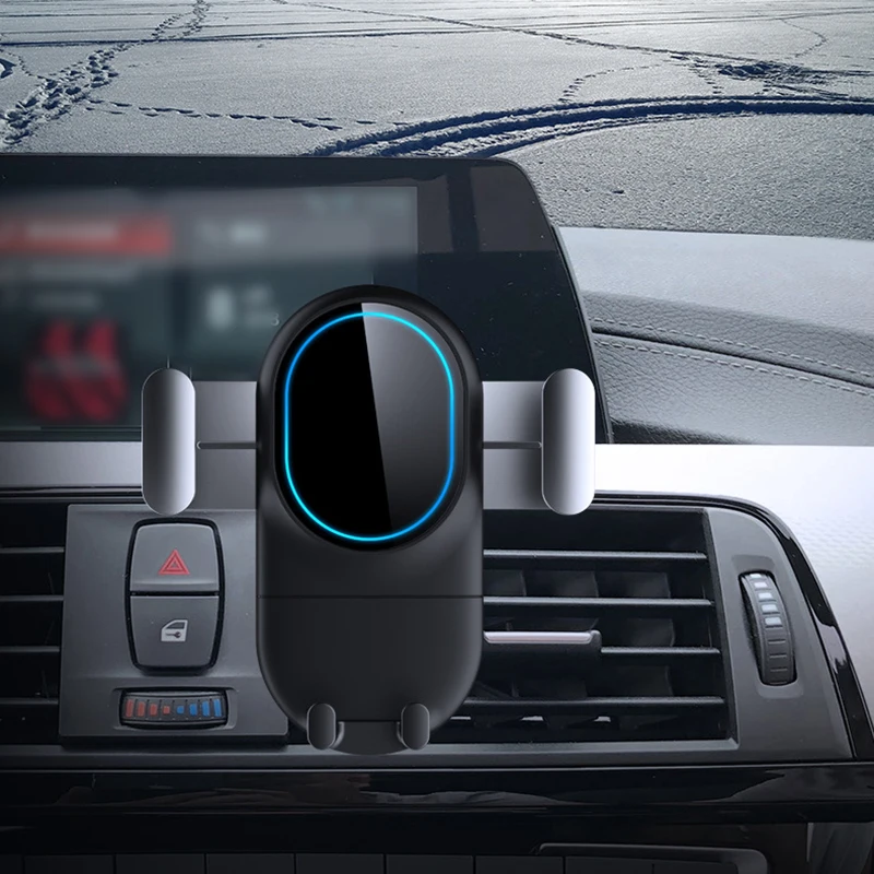 Qi Air Vent держатель для телефона 2 в 1 быстрая зарядка автомобильное беспроводное зарядное устройство для samsung Galaxy S9 S10 автомобильное зарядное устройство для Iphone X