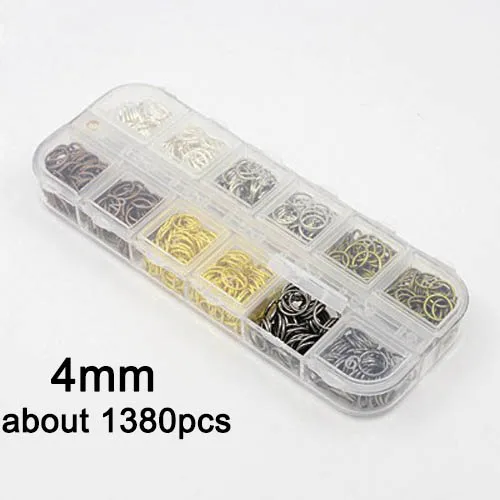 4mm mc small Соединительные кольца комплект открытые разъемы 4/5/6/7/8 мм) бусины типа «жемчужины», перламутровый цвет, Размеры Цвет Разделение кольцо сделано в Китае для "сделай сам" для изготовления ювелирных изделий браслет цепи подключения - Цвет: 4mm mc small