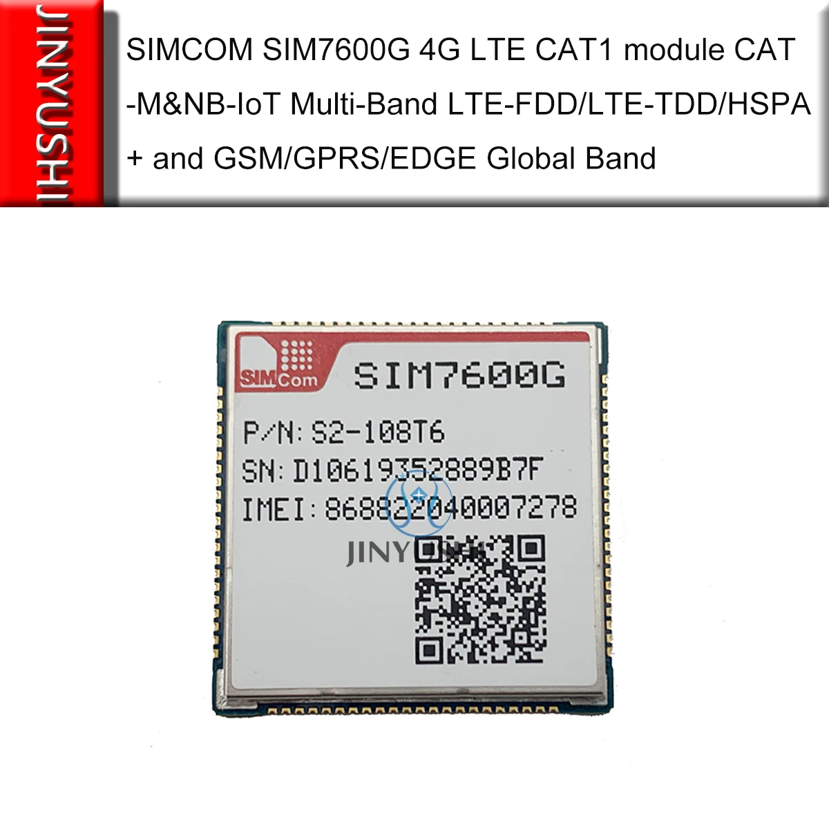 LCC SIMCOM SIM7600G LCC/MINI PCIE 4G LTE CAT1 модуль CAT-M и NB-IoT многодиапазонный LTE-FDD/LTE-TDD/HSPA+ и GSM/GPRS/EDGE Global Band - Цвет: LCC