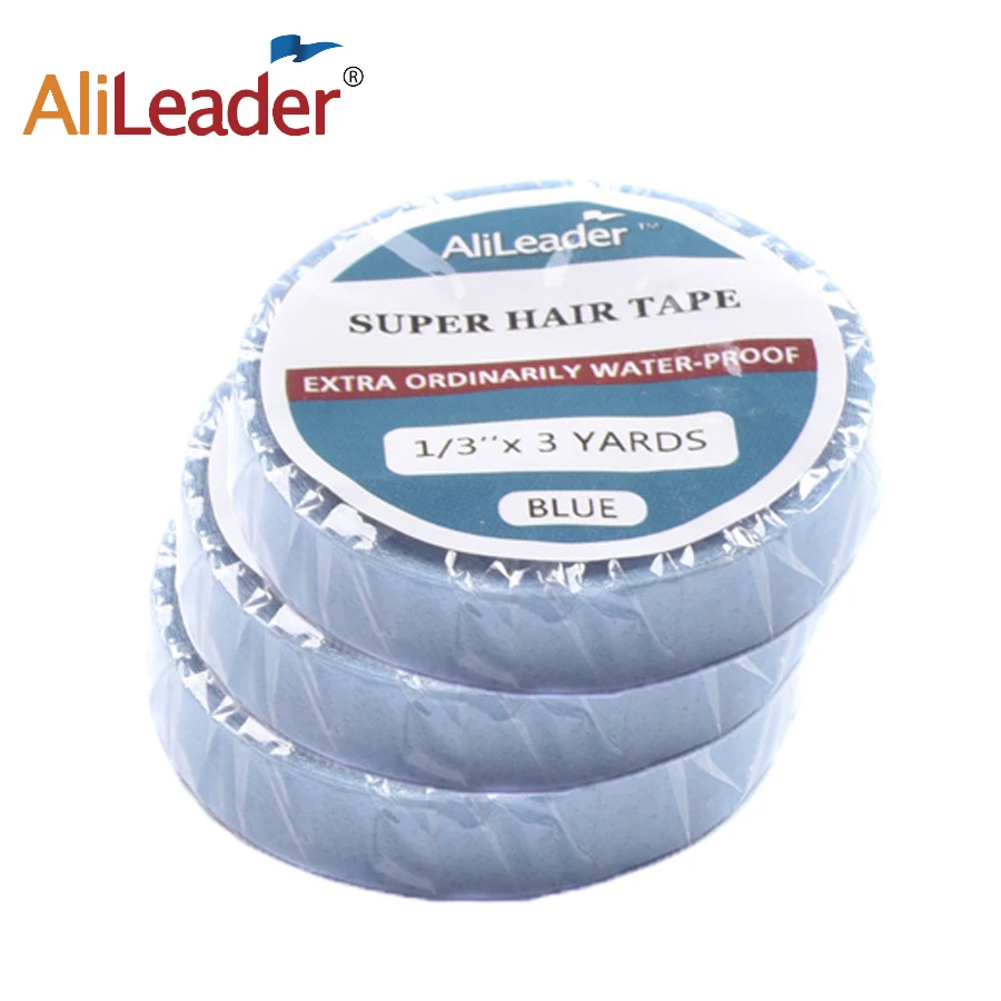 Waterproof Ultra Hold Wig Tape For Extension, Super Toupee Adhesive Glue For Hair, Double-Sided Wigs, Blue Tape Double-Sided