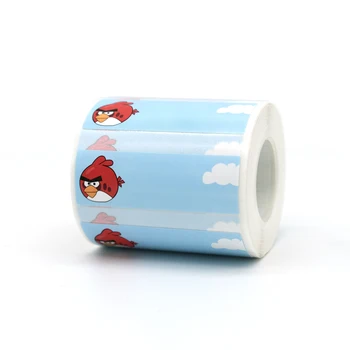 

1 Roll 45x15mm Angry Birds Waterproof Thermal Label Paper Multisize Compatible for EQ11 Label Printers
