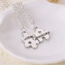 

2 Pcs/set Fashion Heart Best Friends Pendant Necklace Necklace Good Friends Friendship For Women Jewelry Gift
