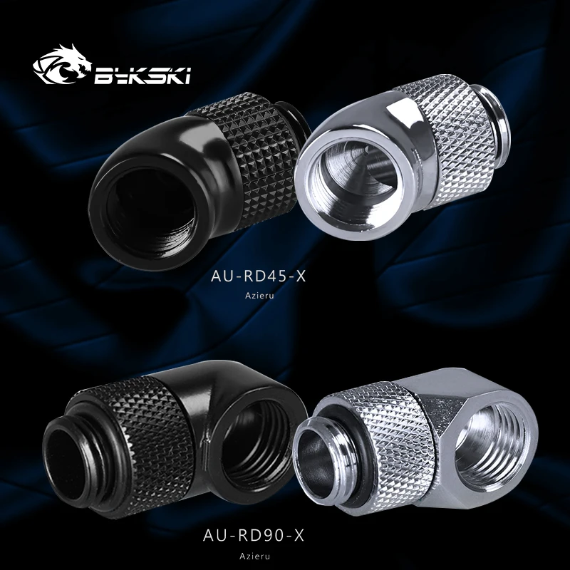 Соединитель для гибких трубок Azieru AU-RD45-X/AU-RD90-X G1/4 '❅ D/90 D охлаждения ПК |