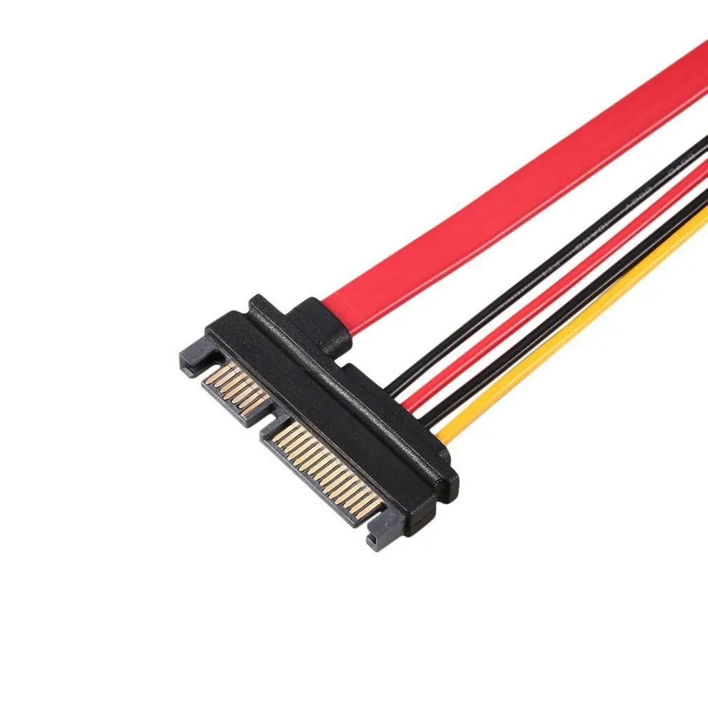 30 см Профессиональный 15+ 7 Pin SATA HDD кабель-удлинитель для передачи данных и питания папа-мама жесткий диск Удлинительный кабель Шнур