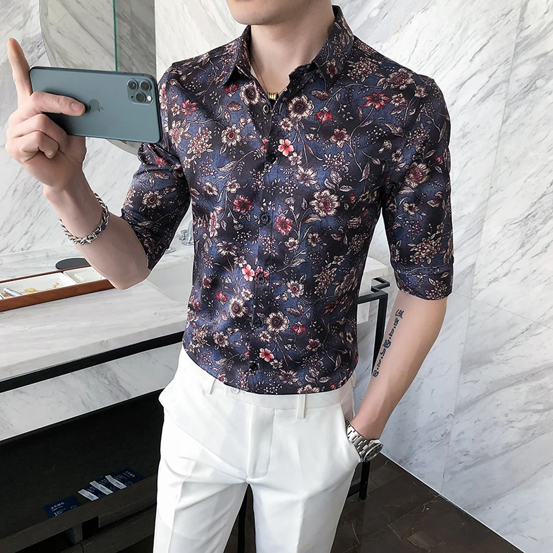 Summer Half Sleeve Slim Casual Shirts 