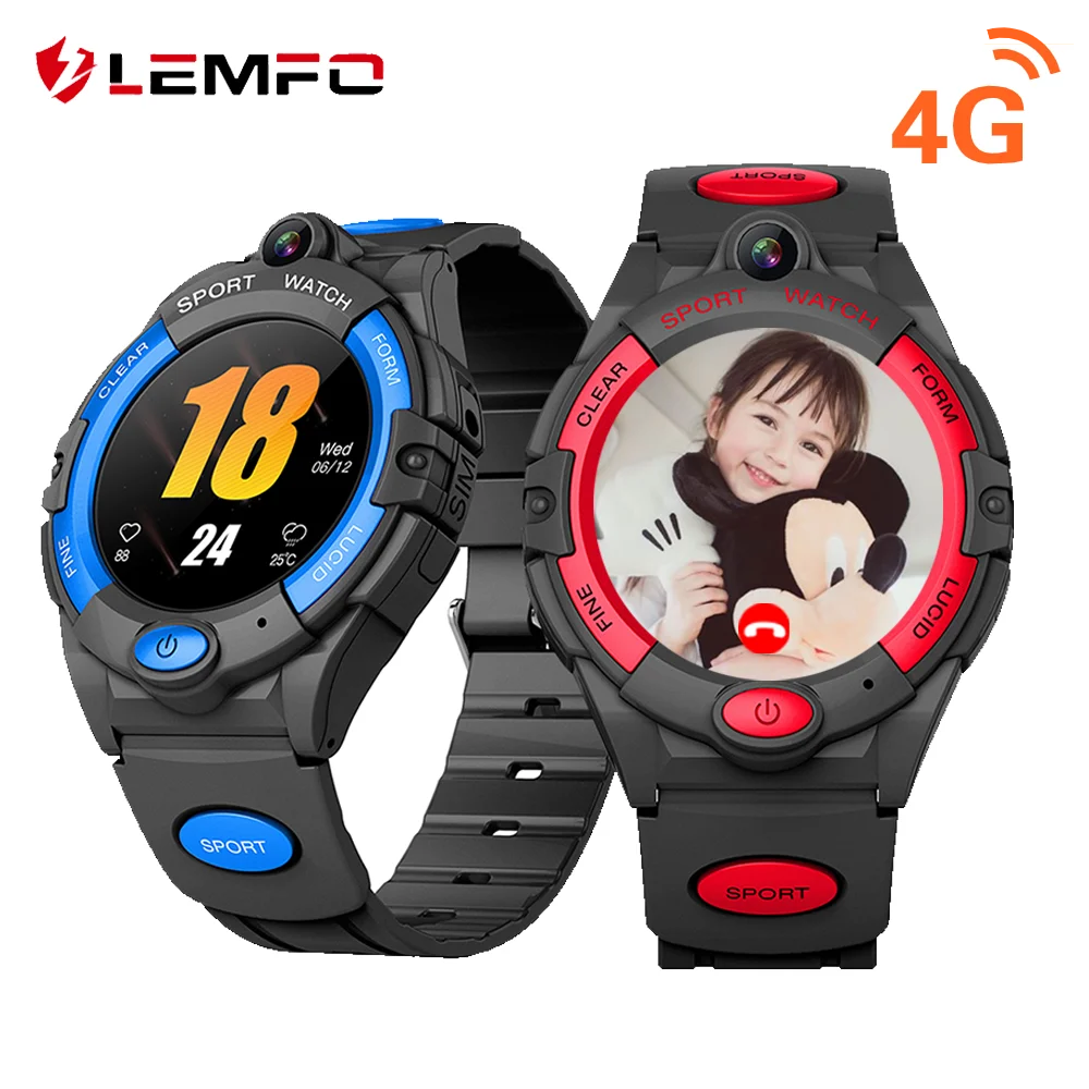 Lemfo Children Smart Watch Kids With GPS 4G Sim Card Positioning Tracking Video Call For Over 10 Years Old Smartwatch |