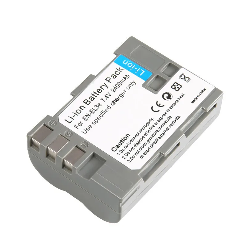 Efluky EN-EL3e RU EL3e Замена Батарея 7,4 V 2400mAh для Nikon D50 D70s D80 D90 D100 D200 D300s D700 цифровых зеркальных камер