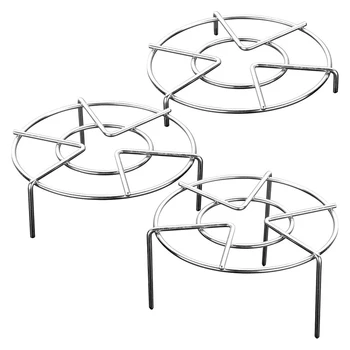 

Set of 3 Stainless Steel Trivet Rack Stand, 3 Sizes Heavy Duty Pressure Cooker Steam Rack, Steaming Rack, Pot Pan Cooking Stand