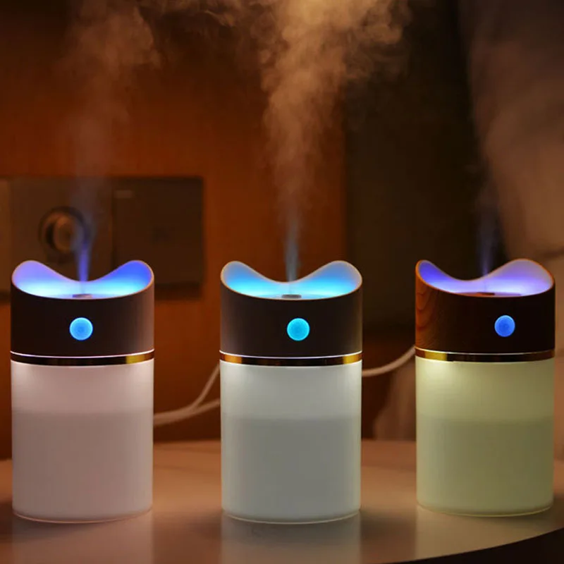 380ML Air Humidifier USB Aroma Essential Oil Diffuser Auto Induction Ultrasonic Humidifier Portable Quiet Safety Mist Maker