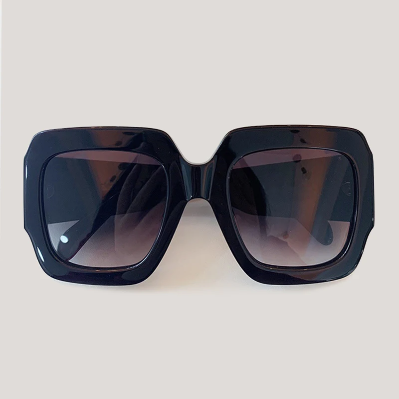 No.1 Sunglasses Oversized Mirror Sunglasses Women Luxury Brand Gradient Big Frame Vintage Sun Glasses - Цвет линз: No.1 Sunglasses