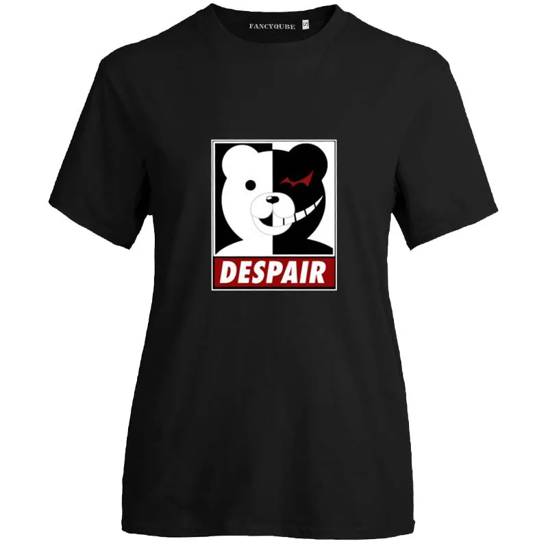 Danganronpa футболки с принтом японского аниме женские футболки с коротким рукавом и круглым вырезом женские Топы Harajuku