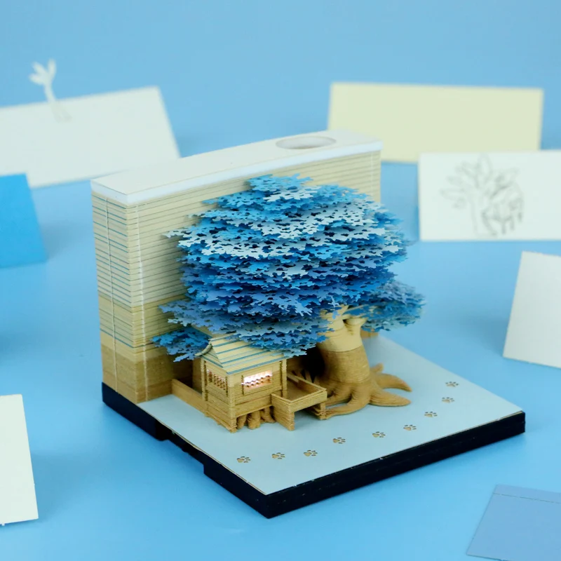 Oinvest hiroi nights Net Celebrity 3D Creative Note Paper, Tree House  Sticky Note, Surprise Kiyomizu Temple, Birthday Holiday Gifts - AliExpress