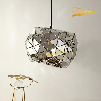 

Modern Stainless Steel Pendant Lamp Lighting Nordic Design Pendant Lights Luxury LED Lamps Hotel Living Restaurant Hanging Lamp