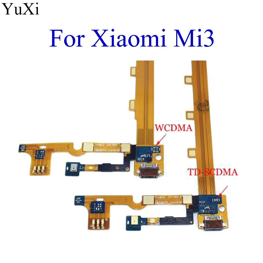 YuXi для Xiaomi Mi3 Mi 3 M3 Запасные части USB док станция зарядный порт + микрофон модуль