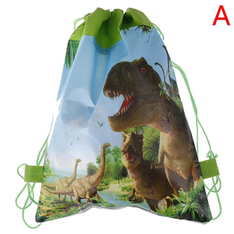 День рождения Мальчики сувениры мультфильм милый мотив динозавра украшают нетканые ткани Baby Shower Drawstring подарки сумки