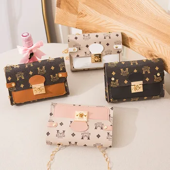 

New Spring and Summer Fashion Handbags Printing Chain Small Fragrant Shoulder Bag Niche Trend Shoulder Bag Mobile Phone Bag #15