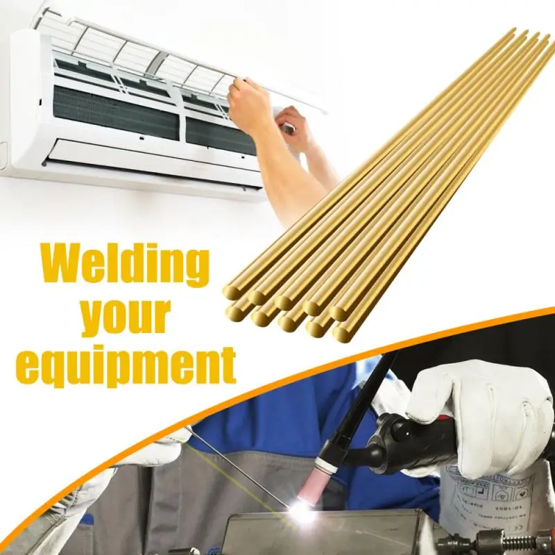 10PCS Welding Brazing Rods Low Temperature Low Melting Point Brass