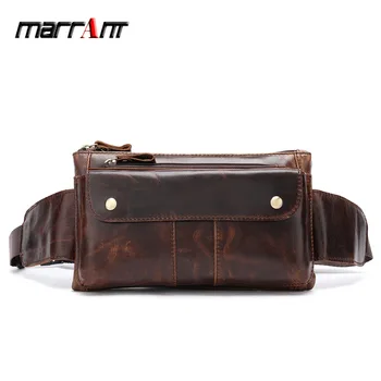 

Genuine cowhide leather retro chest bag multi function men shoulder bag genuine leather Messenger bag casual sports waist packs