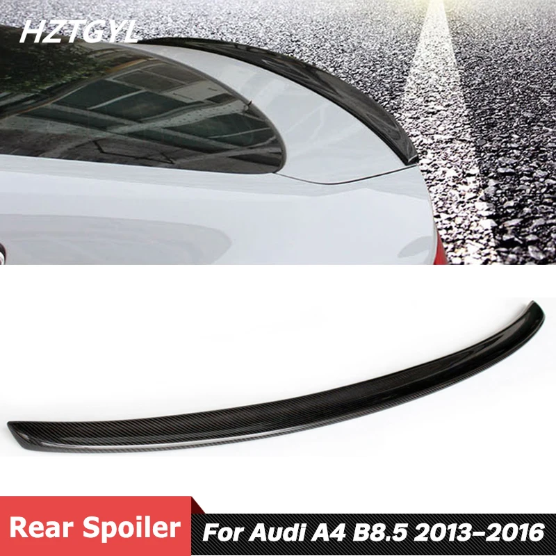 

S Style Carbon Fiber Material Rear Wing Trunk Spoiler For Audi A4 B8.5 Car Tuning 2013-2016
