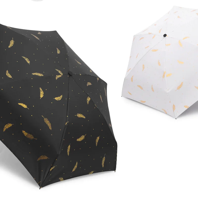 Half off All-Weather Umbrella Ultra-Light Parasol Wholesale Mini Parasol Folding Umbrella kou dai san Manufacturers a Generation