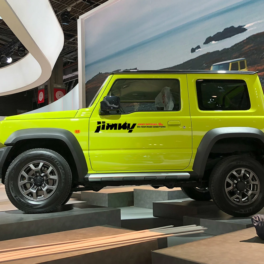 2Pcs For SUZUKI JIMNY Car Side Stickers Vinyl Film Auto 4WD offroad Decals Automobile Decoration Styling Car Tuning Accessories
