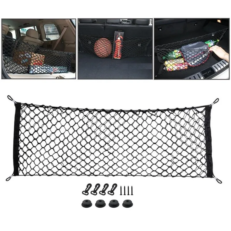 3 Types Universal Car Rear Trunk Boot Organizer Pocket Cargo Net Mesh Storage Receive Arrange | Автомобили и мотоциклы
