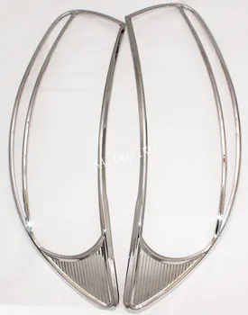 

ABS chrome HEAD LAMP COVER Car Chrome Strips for Hyundai Santa Fe 2009 2010 2011 2012 Headlight Head Light Lamp Cover