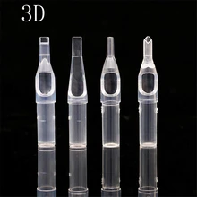 PEPAX 100 шт разные размеры татуировки наконечники трубы 3D наконечники для иглы татуировки круглые алмазные плоские/Magnum стерилизованные наконечники ручки поставка