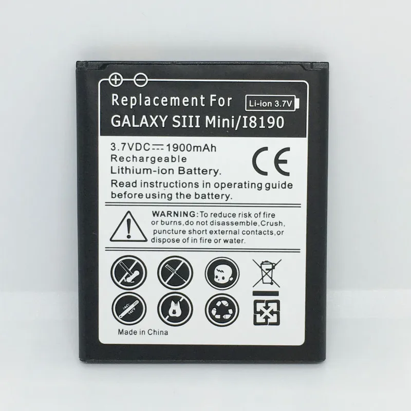Сменный аккумулятор EB-L1M7FLU S3mini для Samsung Galaxy S3 mini i8160 i8190 Ace2 S7562 EB425161LU 4 контакта |
