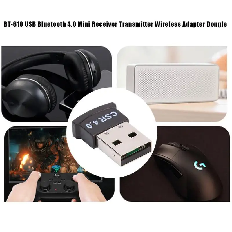Горячая Bluetooth адаптер Классический Тонкий BT-610 USB Bluetooth 4,0 мини адаптер беспроводной аудио приемник передатчик ключ