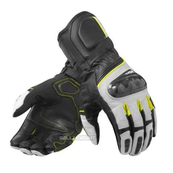 Черные спортивные перчатки RSR 3, Кожаные Перчатки для мотоциклистов, мотоциклов, велосипедных прогулок, длинные перчатки