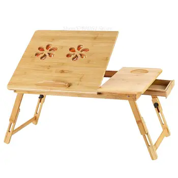 

new Computer Desks home Furniture bamboo laptop desk with cooling fan portable foldable whole sal