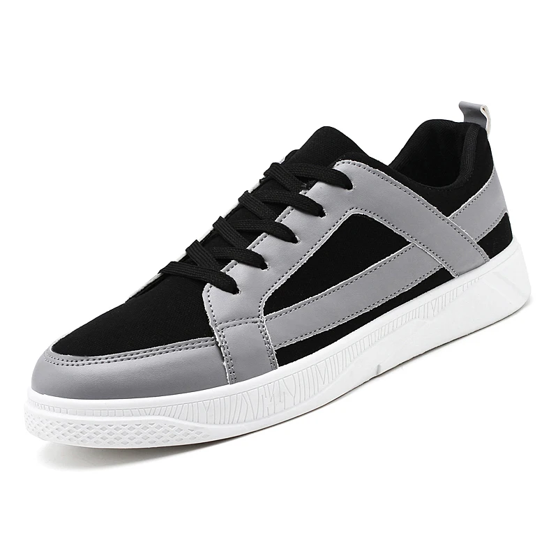 

Men espadrilles 2019 high-end black and white men casual shoe fashionable young men outdoor flat white sneakers tenis masculino