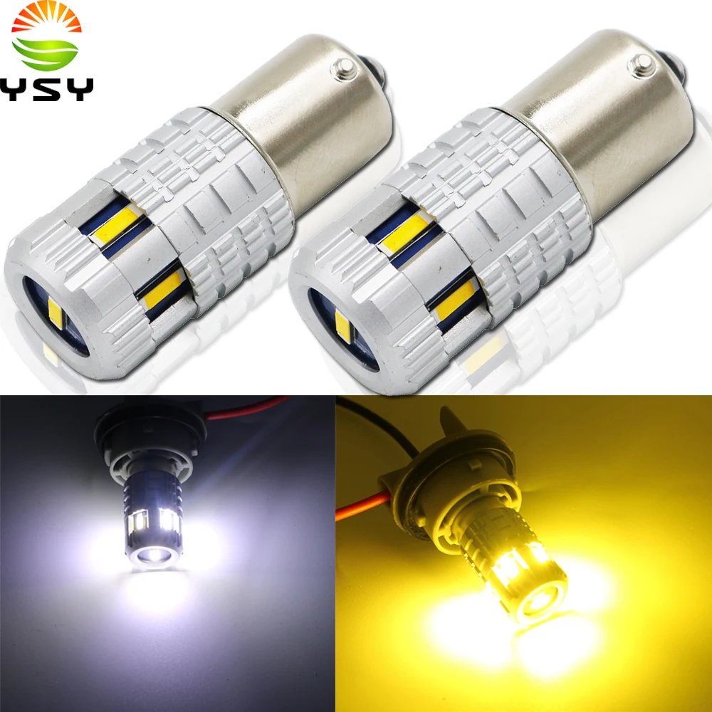 YSY 10 шт. BA15S 1156 P21W BAU15S PY21W Canbus автомобильная лампа 1860 6 светодиодный Обратный DRL