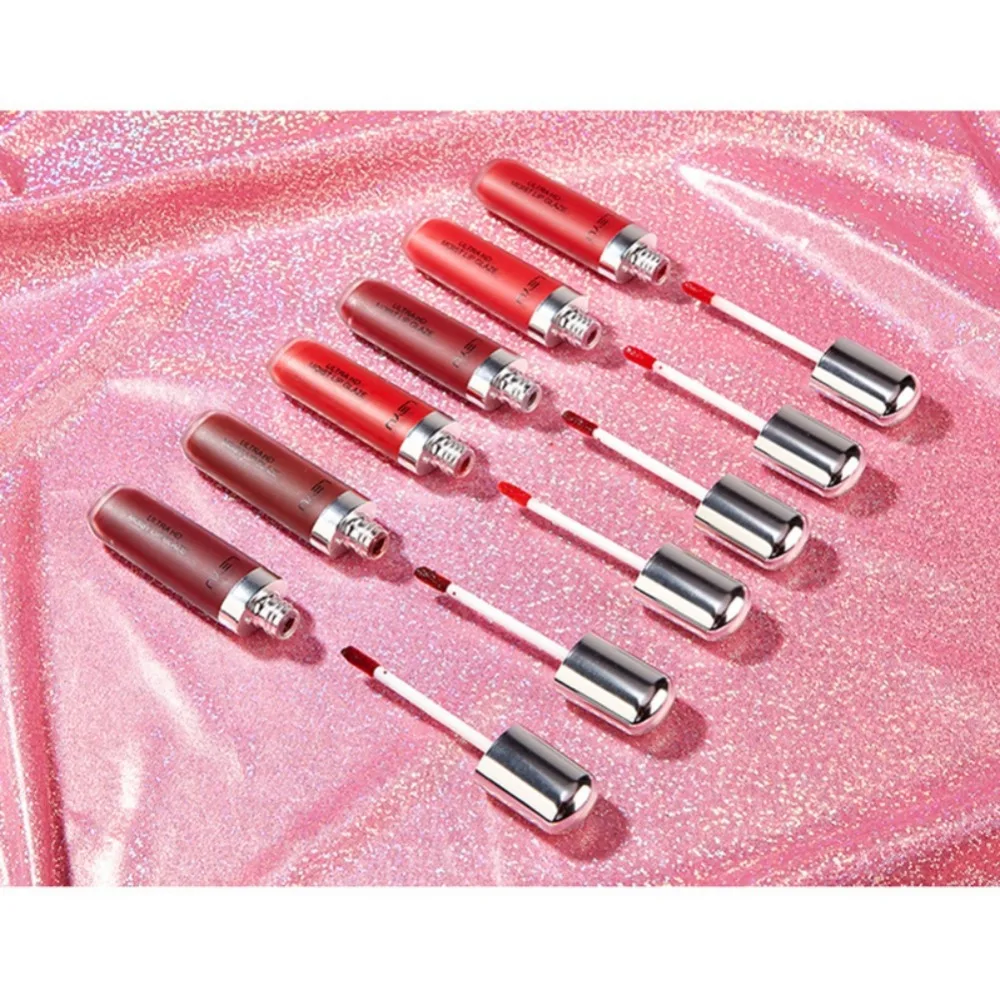 Lips Makeup 6 Colors Liquid Lipstick Matte Lip Gloss Tint Long Lasting Moisturizing Non-stick Cup Lip Glaze maquiagem