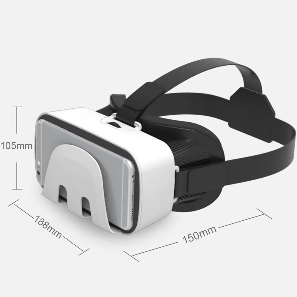 Регулировка фокусировки Очки виртуальной реальности асферическая линза VR гарнитура очки универсальный мобильный телефон 3D VR очки на голову
