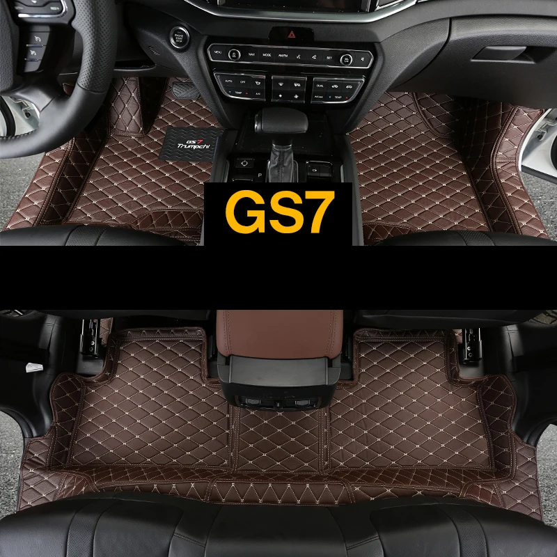 Для trumpchi gs7 кожаные автомобильные коврики ковер аксессуары для интерьера авто коврик для ног